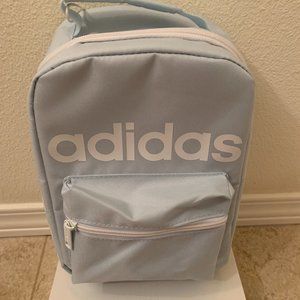 Adidas Santiago Insulated Lunch Bag Kit Sky Tint White Onix 3 Stripes BTS School
